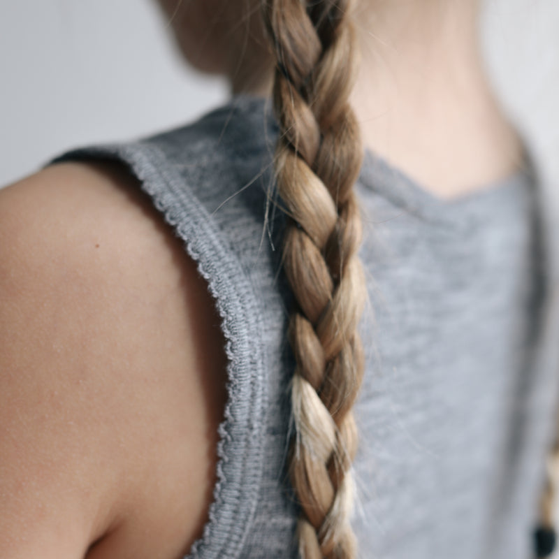Tavi, Uld Pointelle Undertrøje - Grey Melange