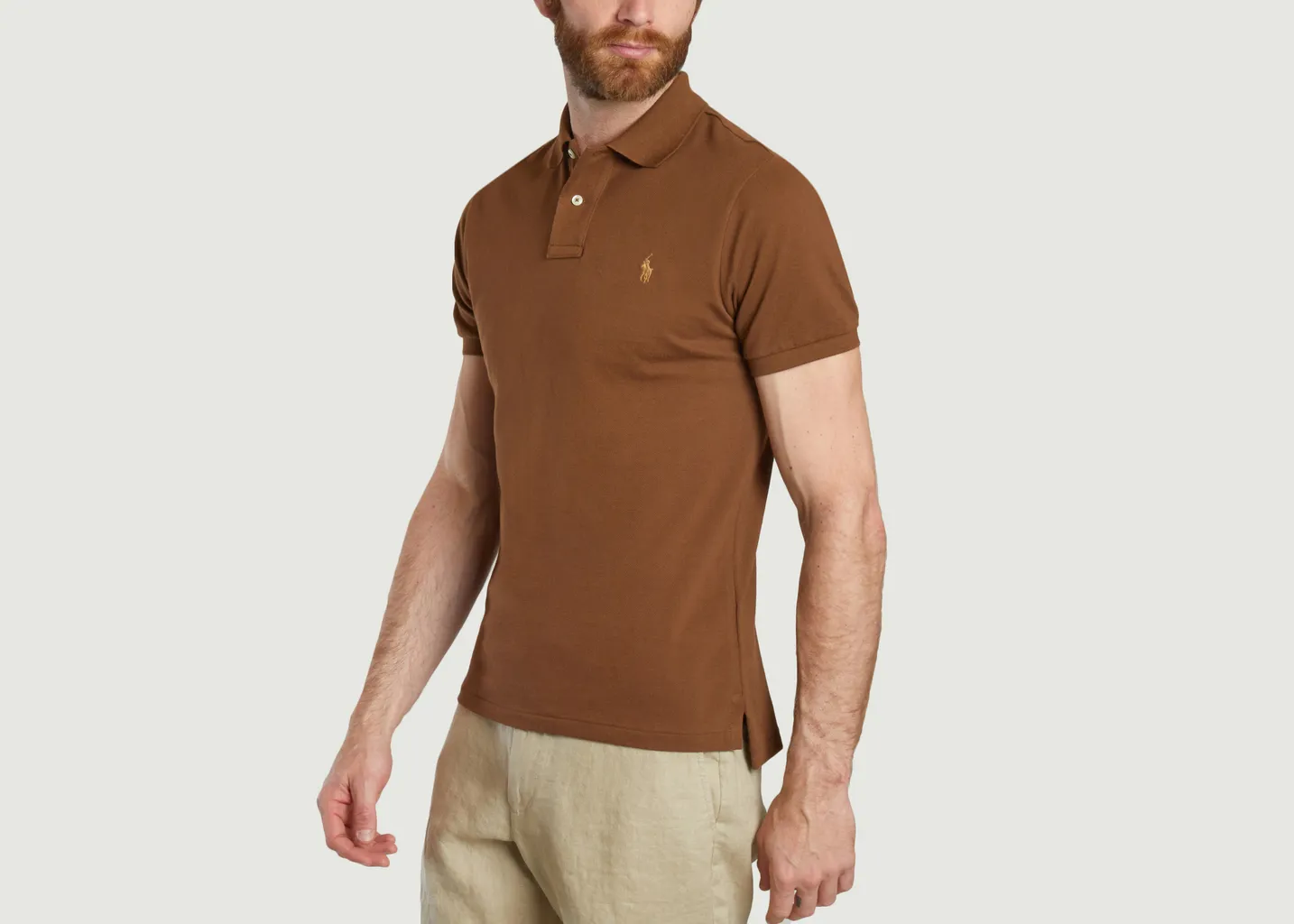 Polo en coton piqué coupe cintrée Polo Ralph Lauren