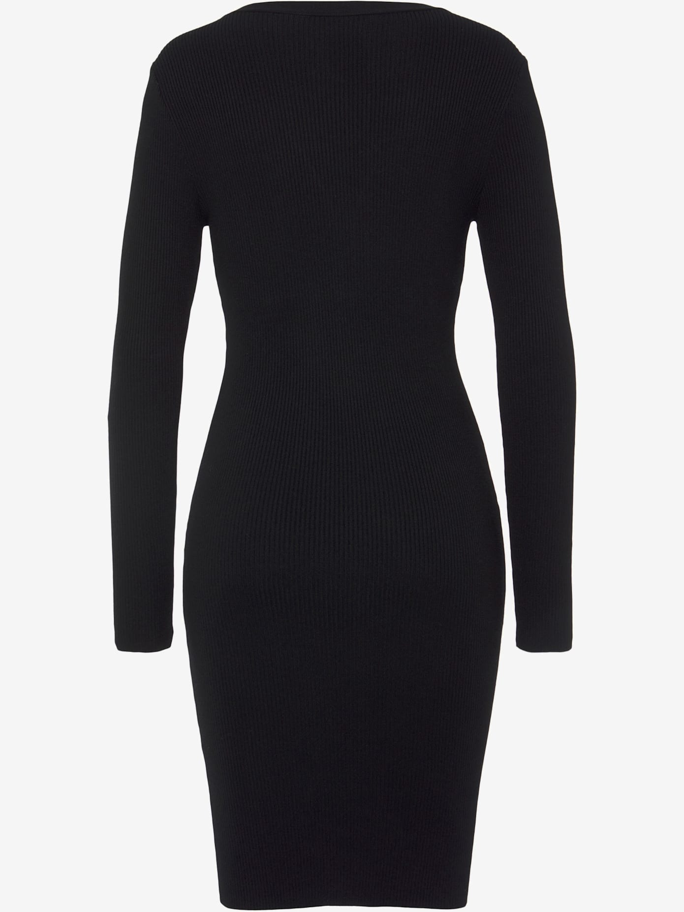 Robe en tricot encolure en v dégagée