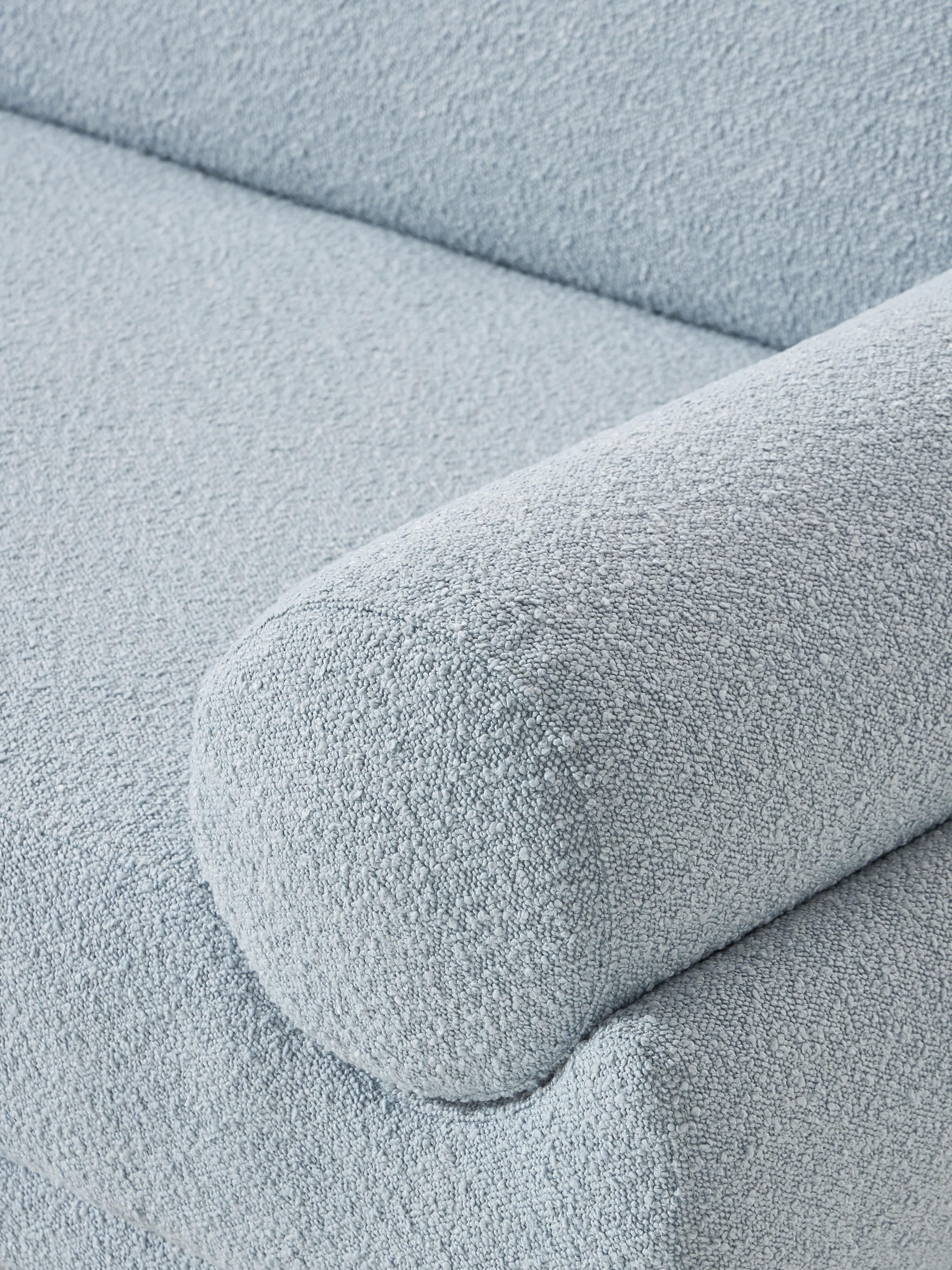 Bouclé hoekbank Lilo