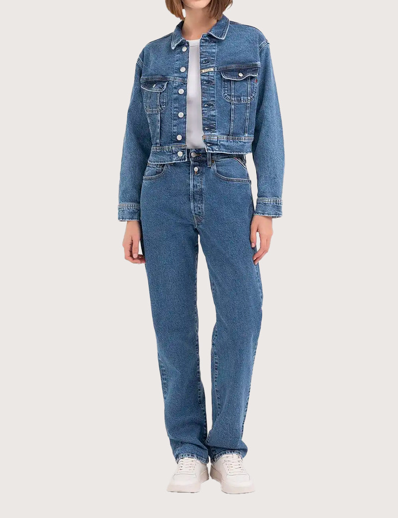 REPLAY BLOUSON EN JEAN FEMME W7Z1