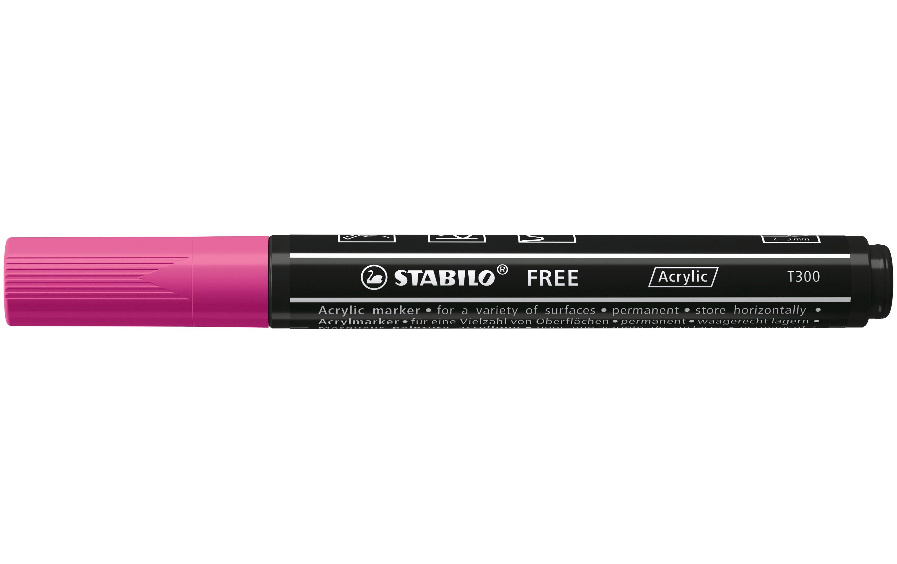 Acrylmarker Free Acrylic T300 LilaMarker mit pigmentierter, wasserbasierter Tinte