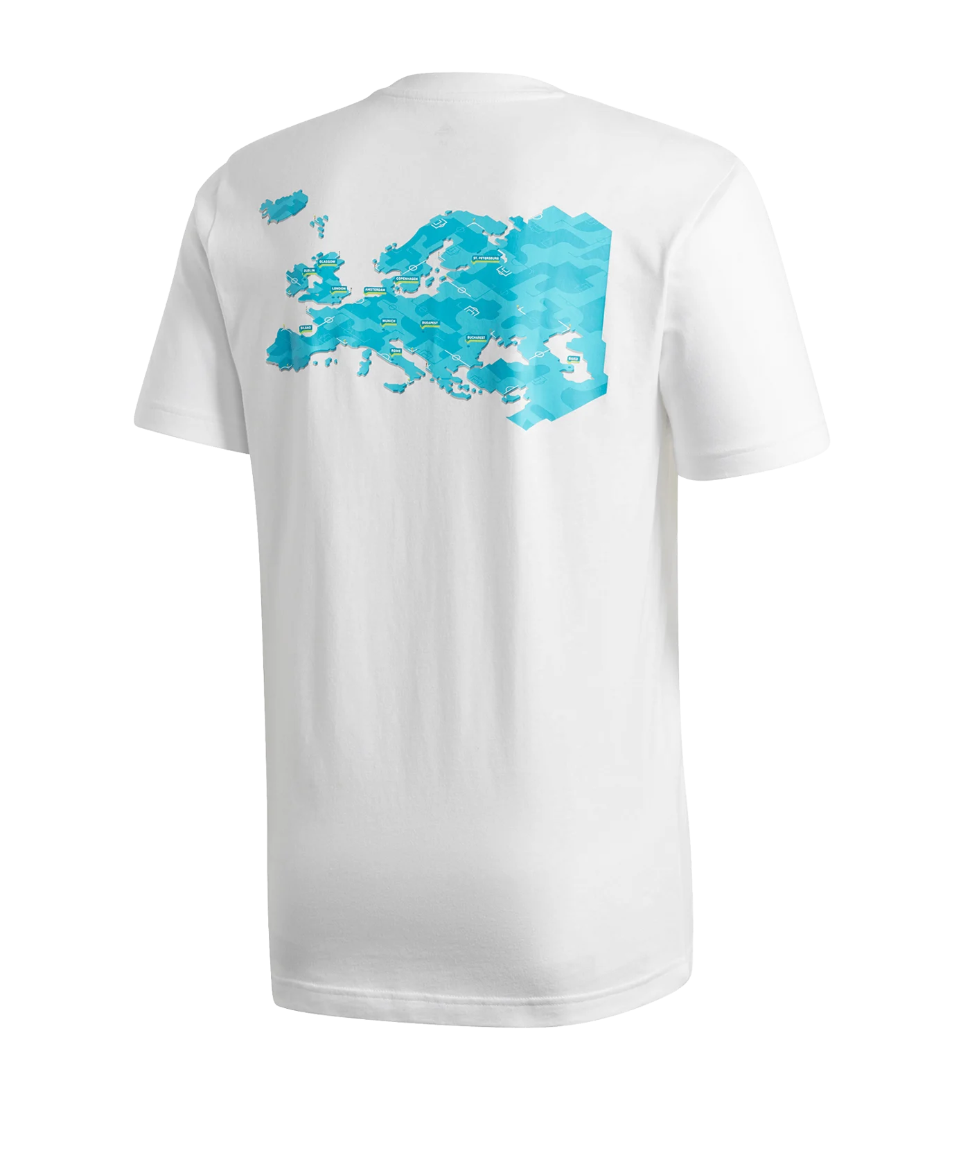 adidas EM 2020 Map T-Shirt Weiss