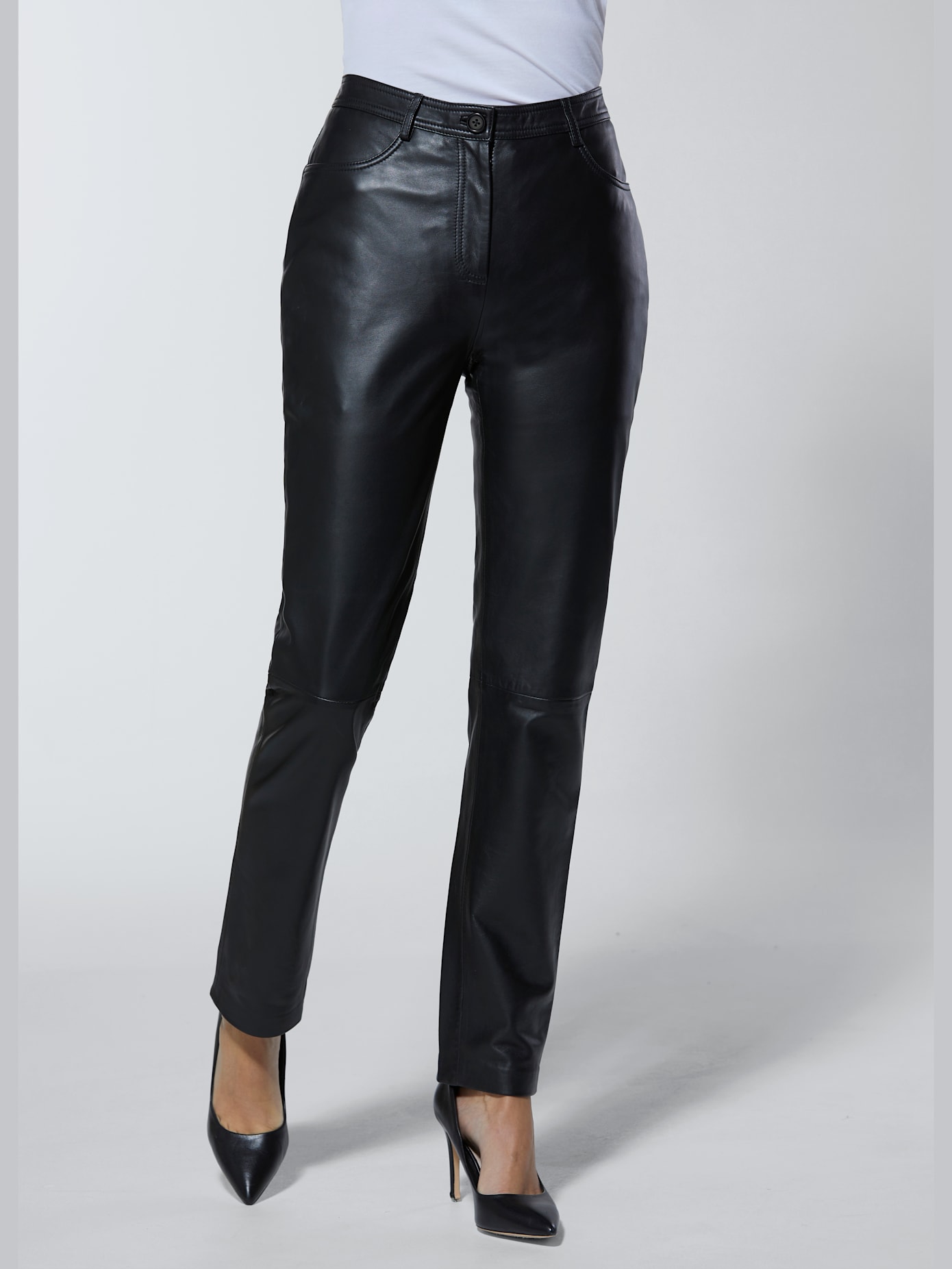Pantalon cuir agneau nappa pur cuir d'agneau nappa