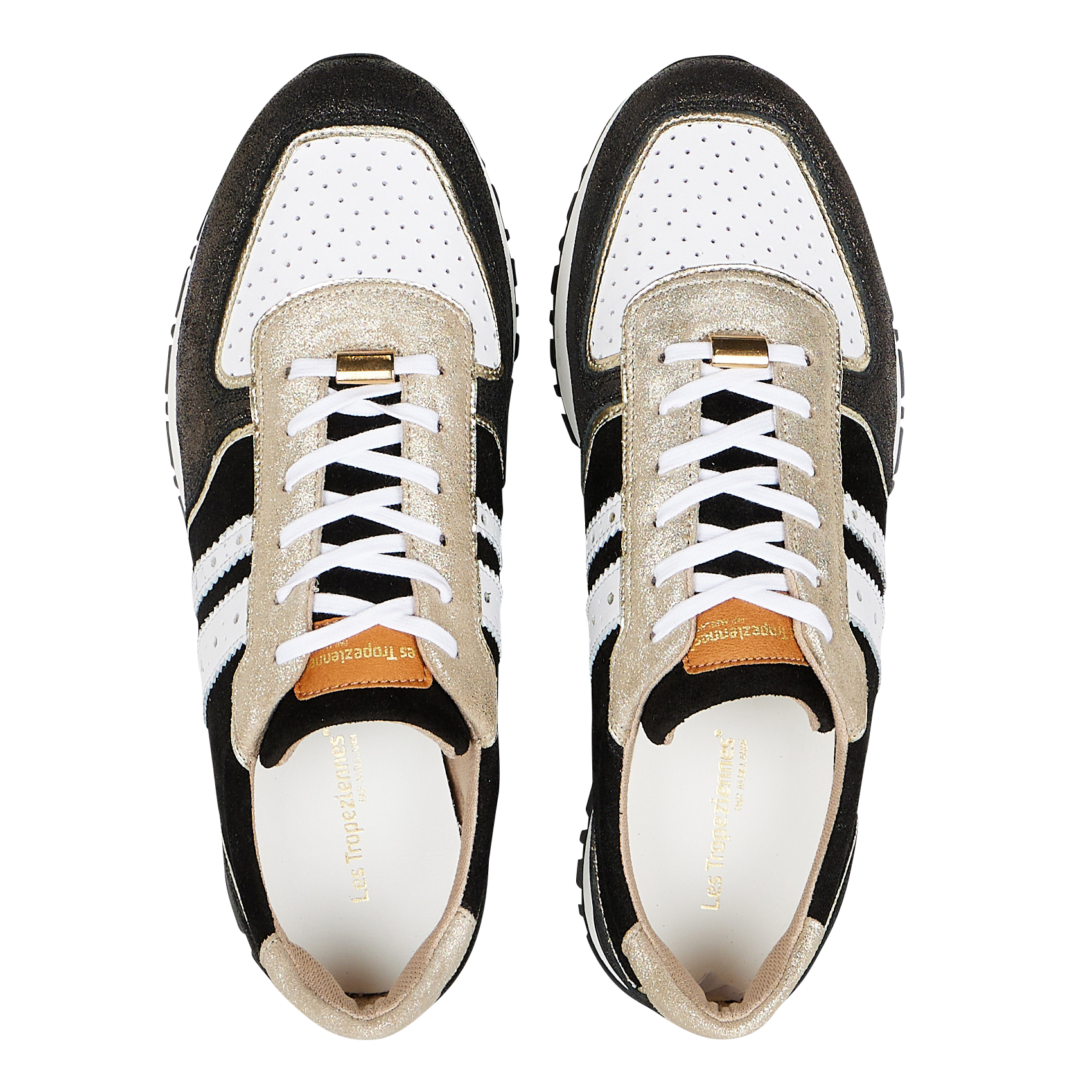 SOON - Baskets basses en cuir velours| Noir