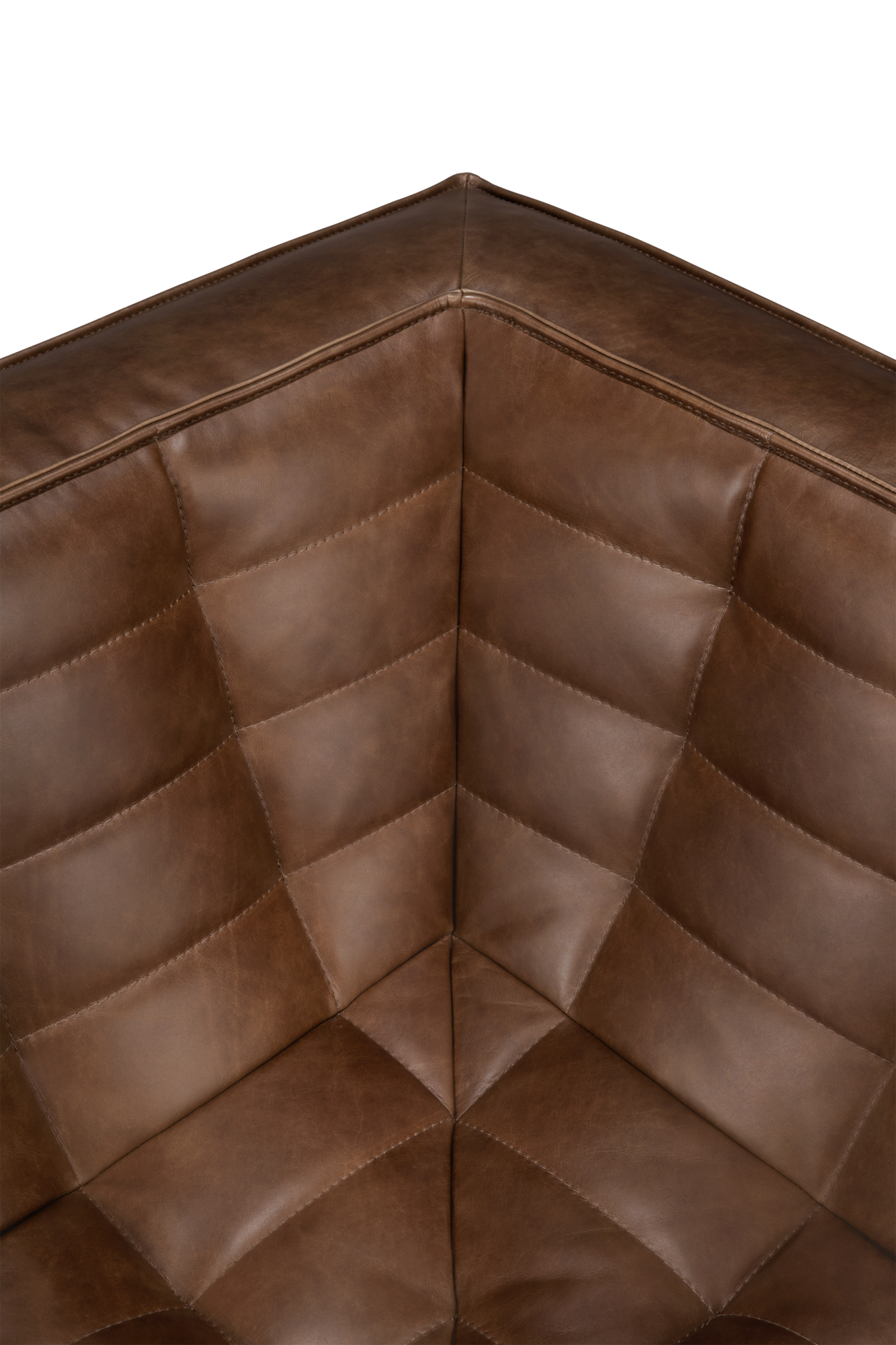 Modulaire bank N701 - chestnut - 90 vierkant hoek