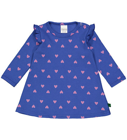 Freds World Kleid - Rib - Heart - Stern Blue/Pink Haze
