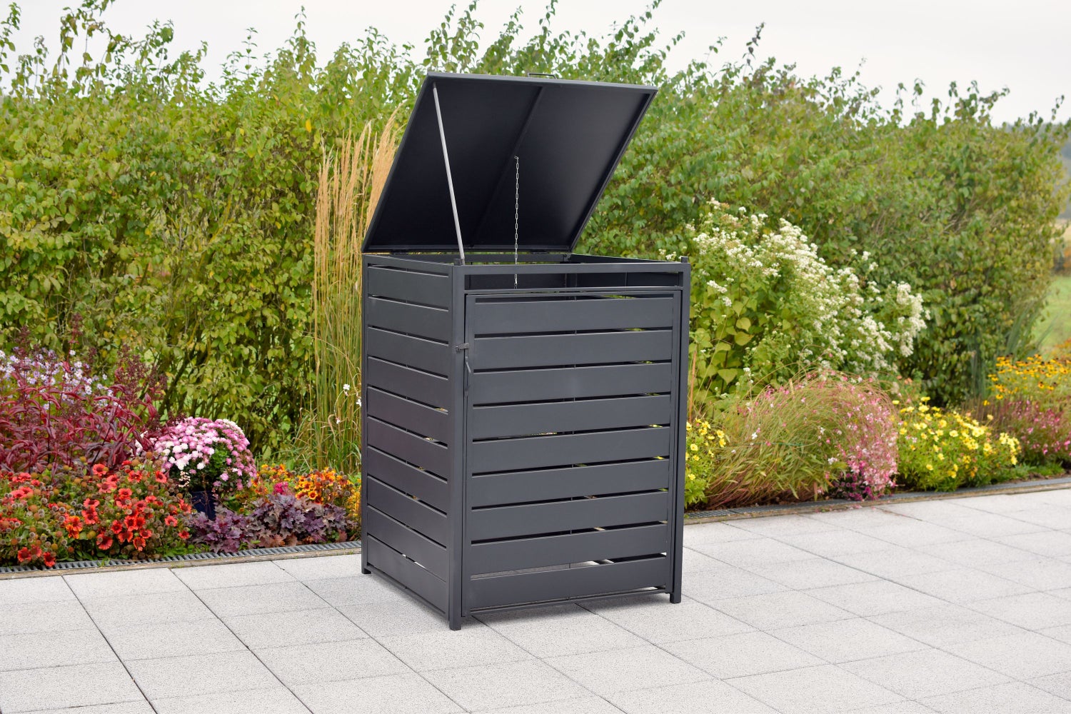 Bodembakdeksel, 240 liter, aluminium/staal