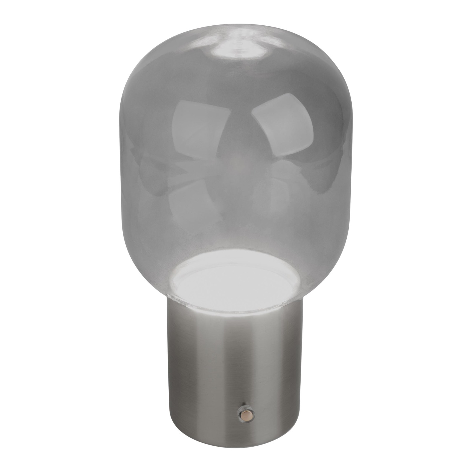 LED-Akku-Tischleuchte ALBERO - chrom - 25 cm hoch