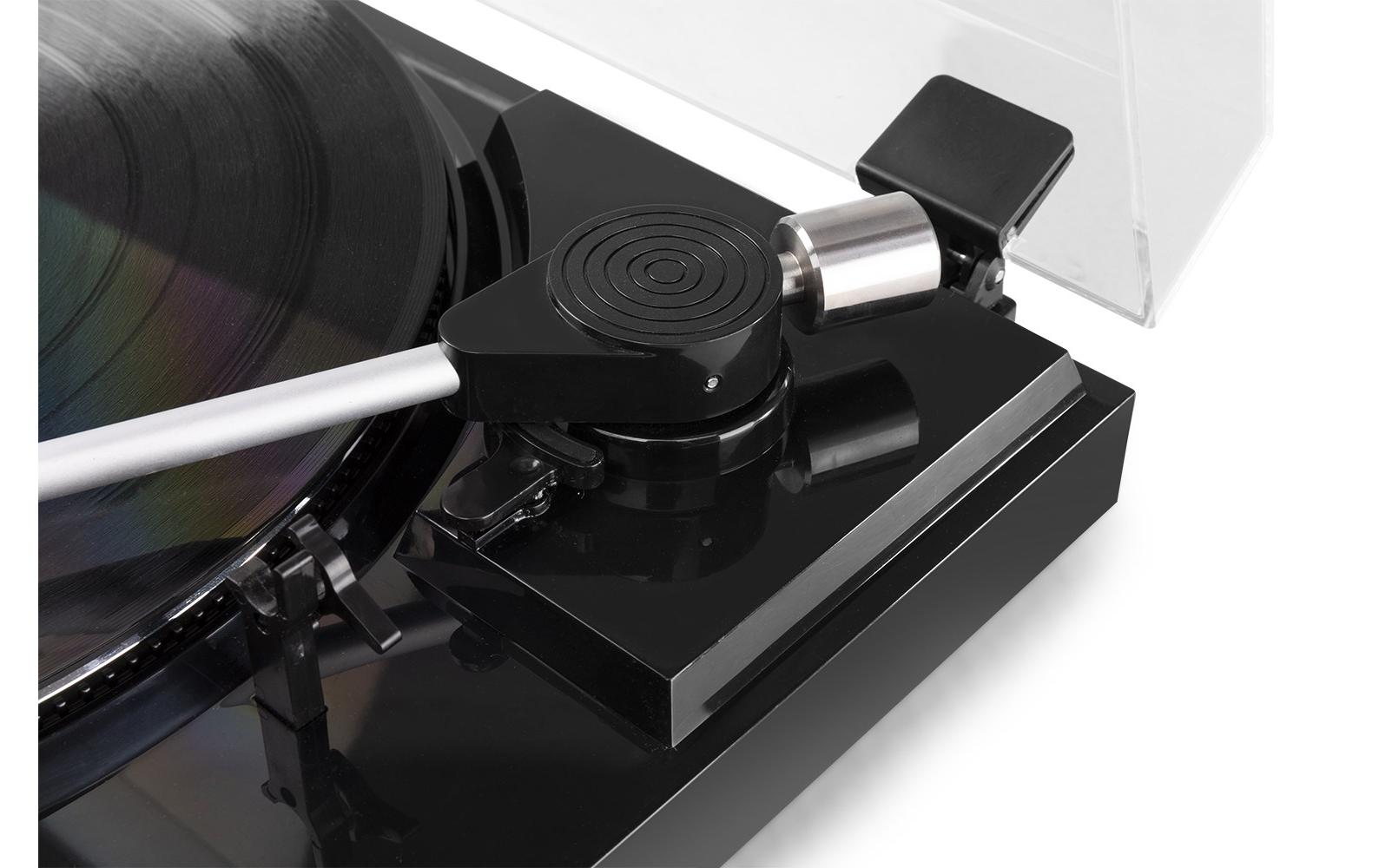 Plattenspieler RP310 Schwarz<br>Automatischer Plattenspieler mit USB und Umwandlungsmöglichkeit für Schallplatten