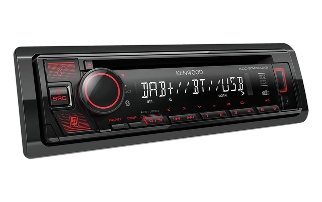Kenwood Autoradio »KDC-BT450DAB 1 DIN« (Bluetooth Digitalradio (DAB+) )