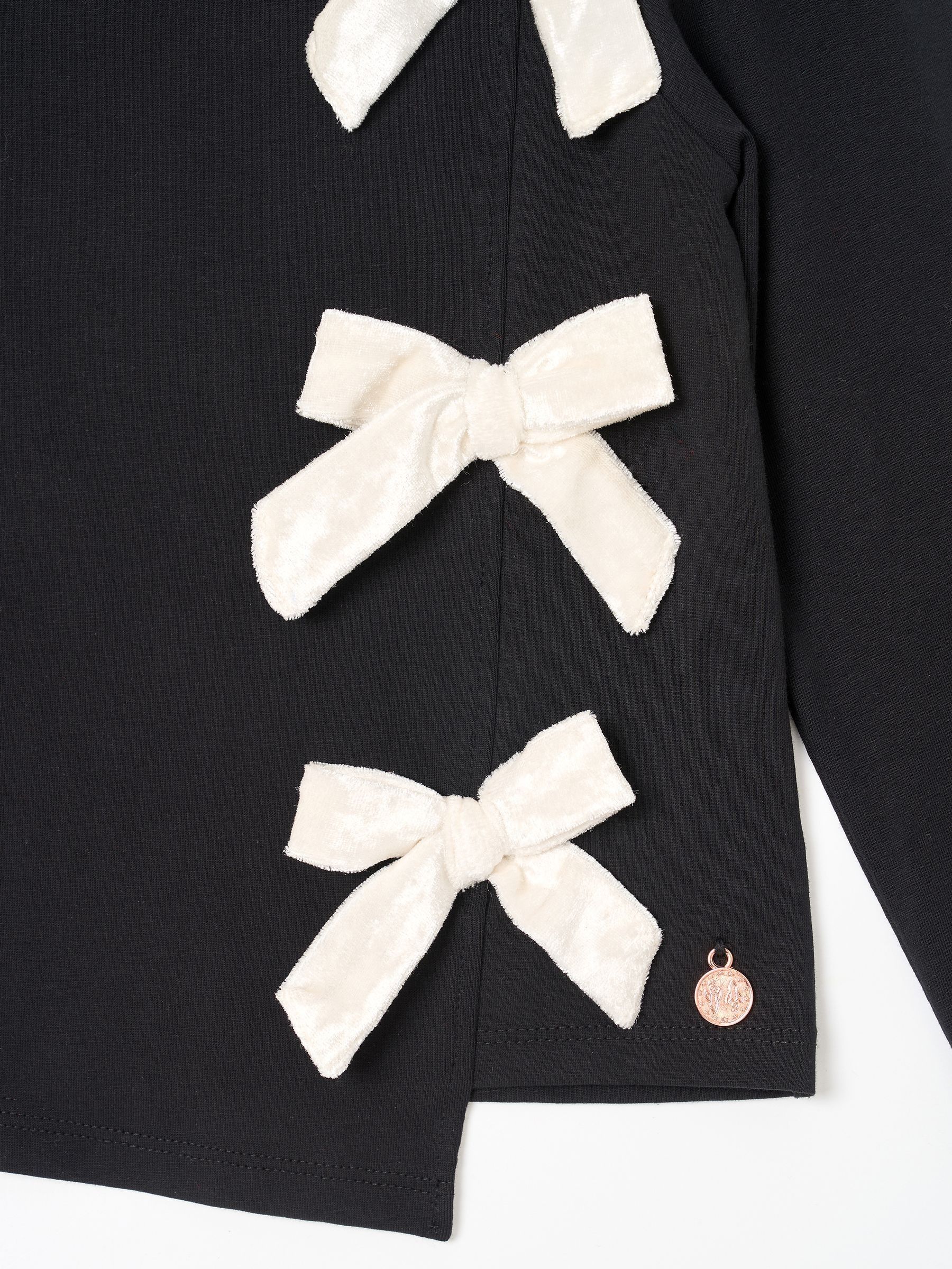 Angel & Rocket Eliza Asymmetric Bow Long Sleeves Top