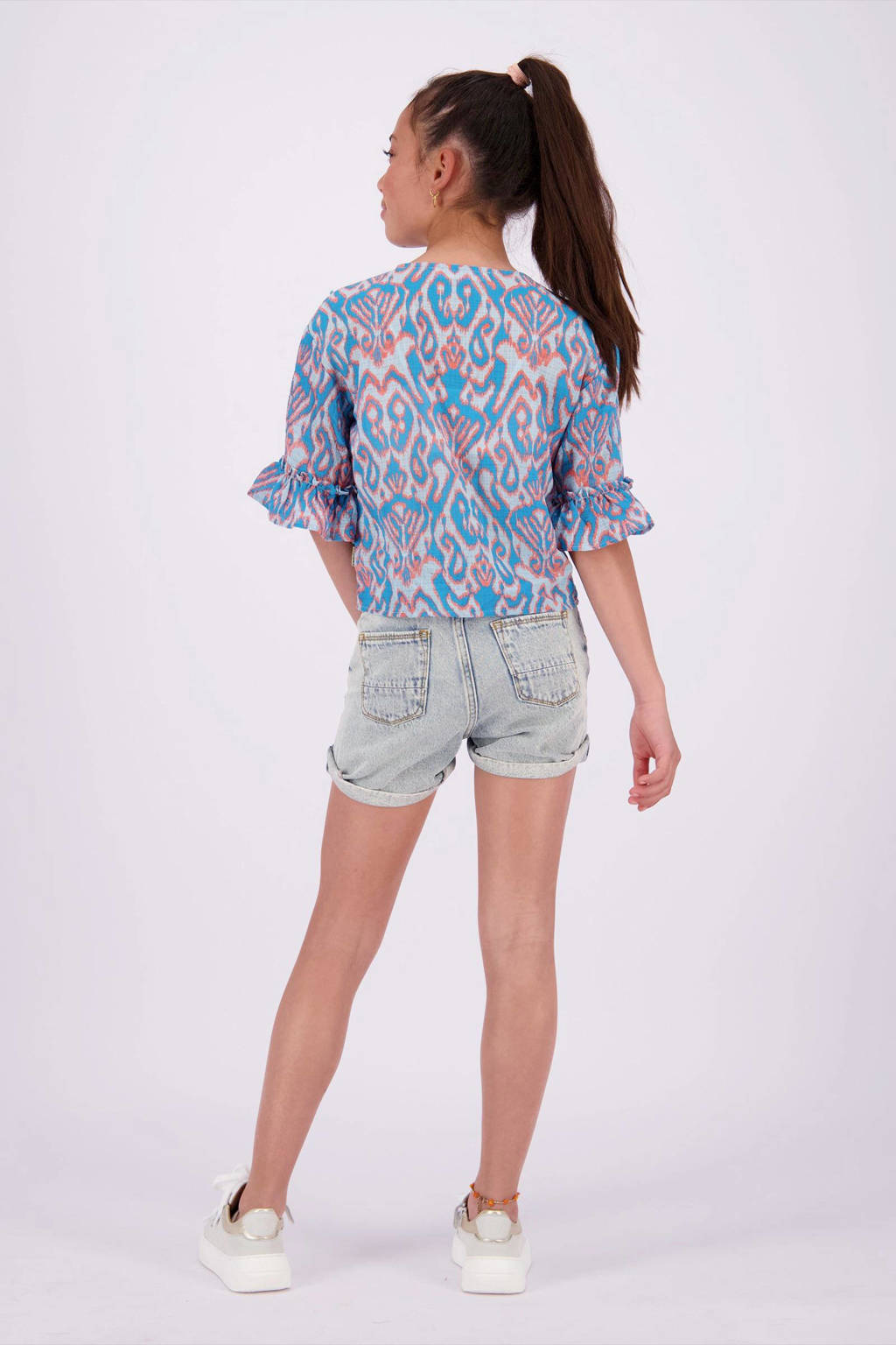 Vingino high waist denim short Dewi light vintage