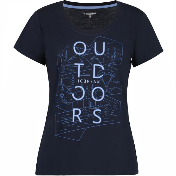 T-shirt randonnée ICEPEAK BELCHER T-SHIRT W BLEU FONCE