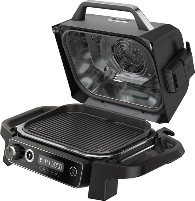 Ninja Woodfire elektrisk grill OG701EU (grå & sort)