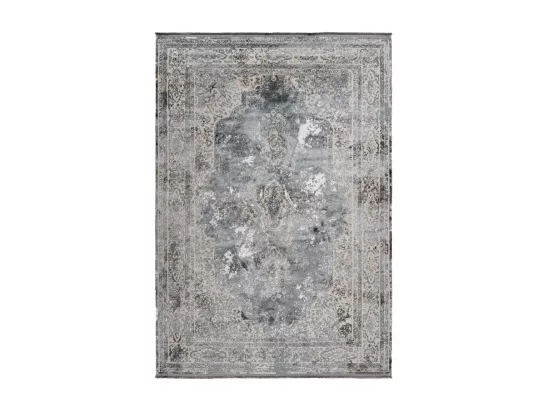 Tapis Pierre Cardin 170x120cm, design E209E coloris argent - Confort et élégance pour votre intérieur
