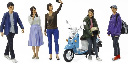 Tamiya - Campus Friends Set 2 - Model Figurer - 1:24 - 24356