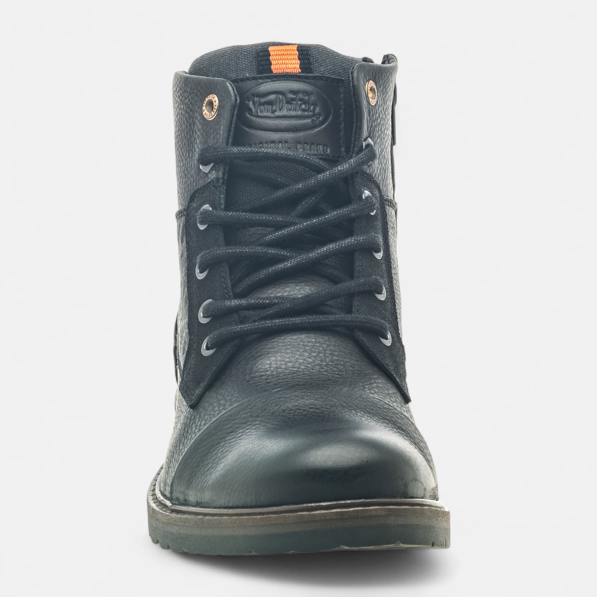 Boots Homme en cuir noir
