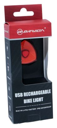 ECLAIRAGE VELO USB ARRIERE SUR TIGE DE SELLE LED COB 30 LUMENS AVEC INDICATEUR DE FREINAGE  7 MODES (voir argumentaire)