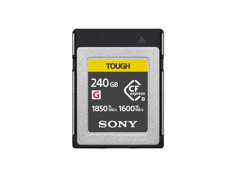 Sony CFexpress-Karte Typ-B Tough 240 GB Schnelle und zuverlässige Speicherkarte der CEB-G Serie