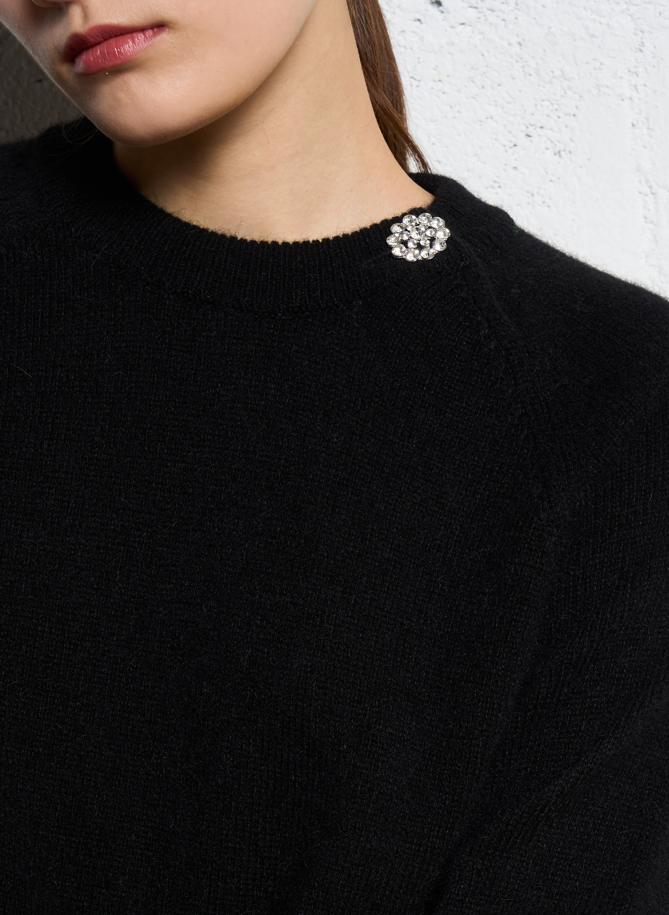 DOEL - Pull en laine| Noir