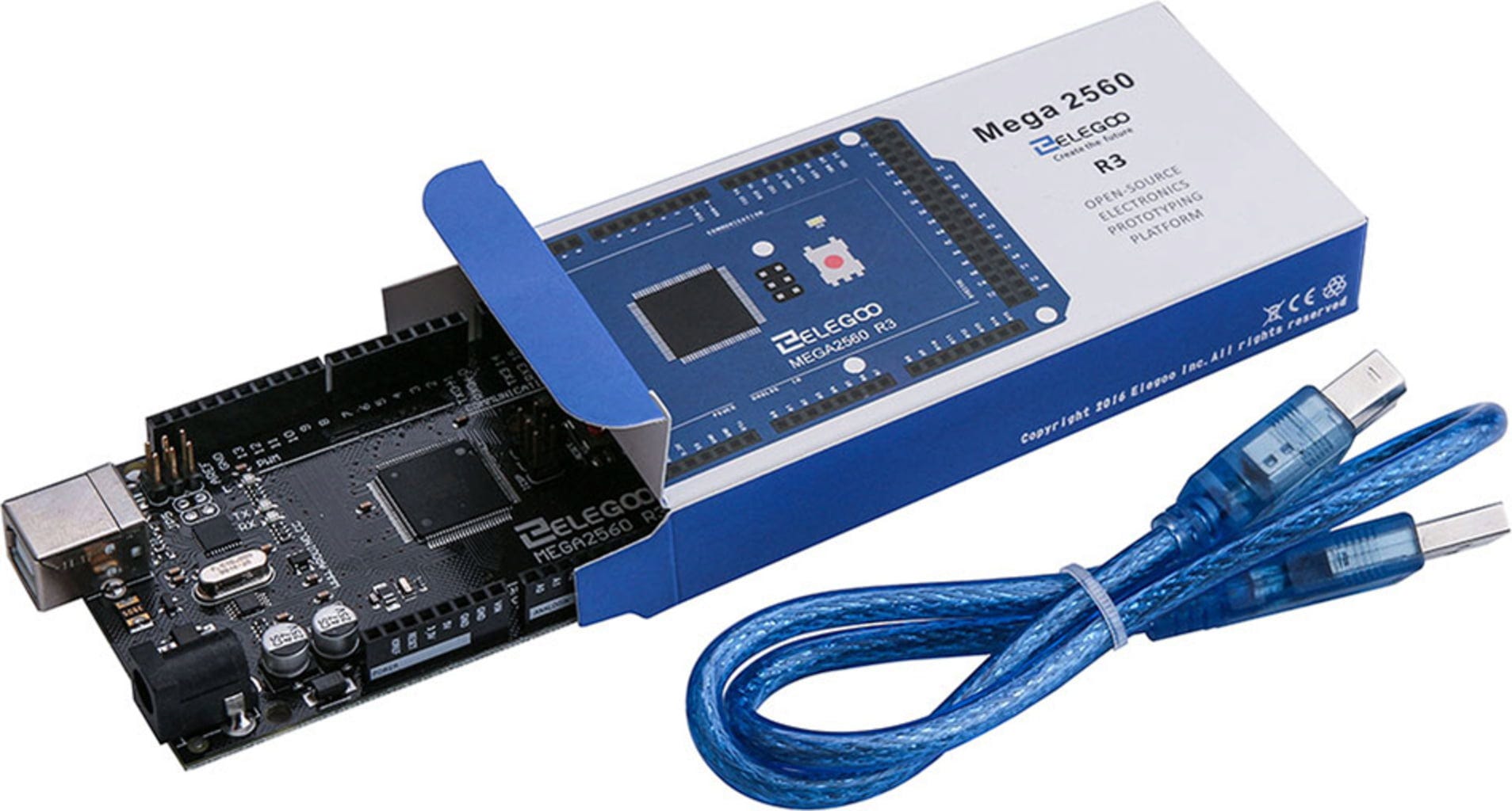 Elegoo  Mega 2560 Controller Board    Mit Arduino IDE kompatible Entwicklungssteuerungsplatine