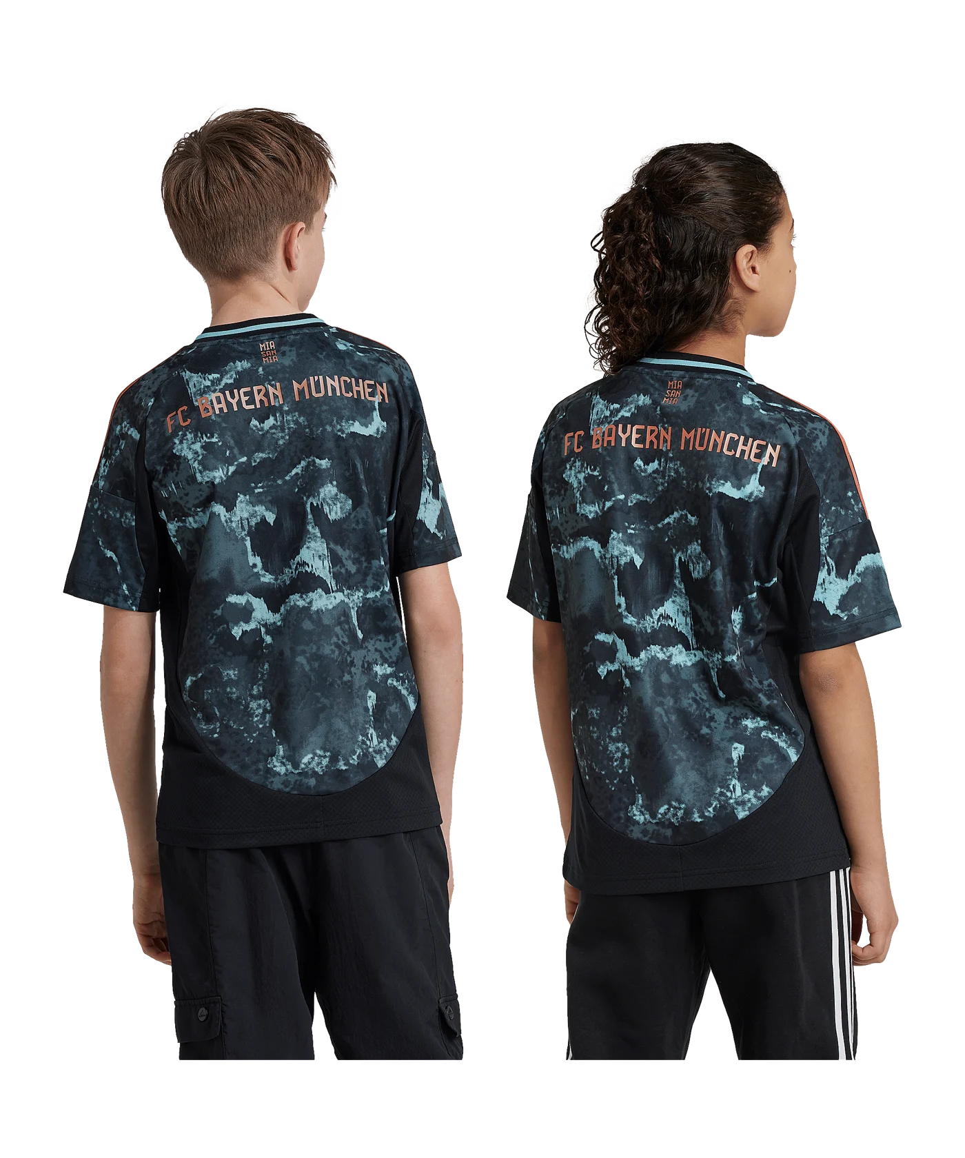 adidas FC Bayern München Trikot Away 2024/2025 Kids Schwarz