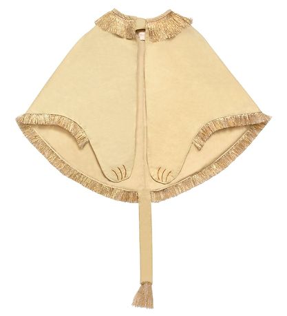 Meri Meri Udklædning - L?vekappe og Hat - Beige/Guld