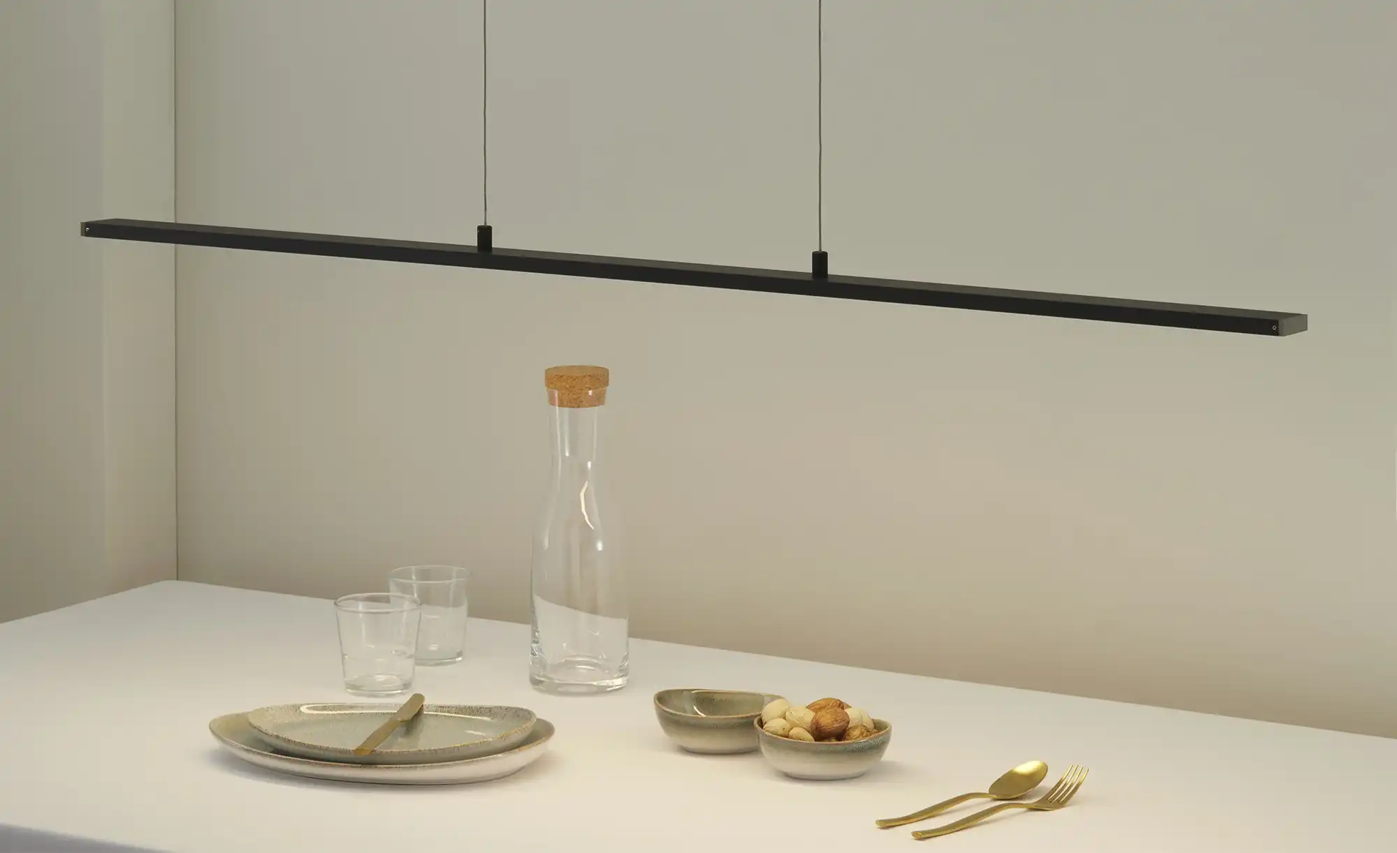 Fischer-Honsel LED-Pendelleuchte, sandschwarz