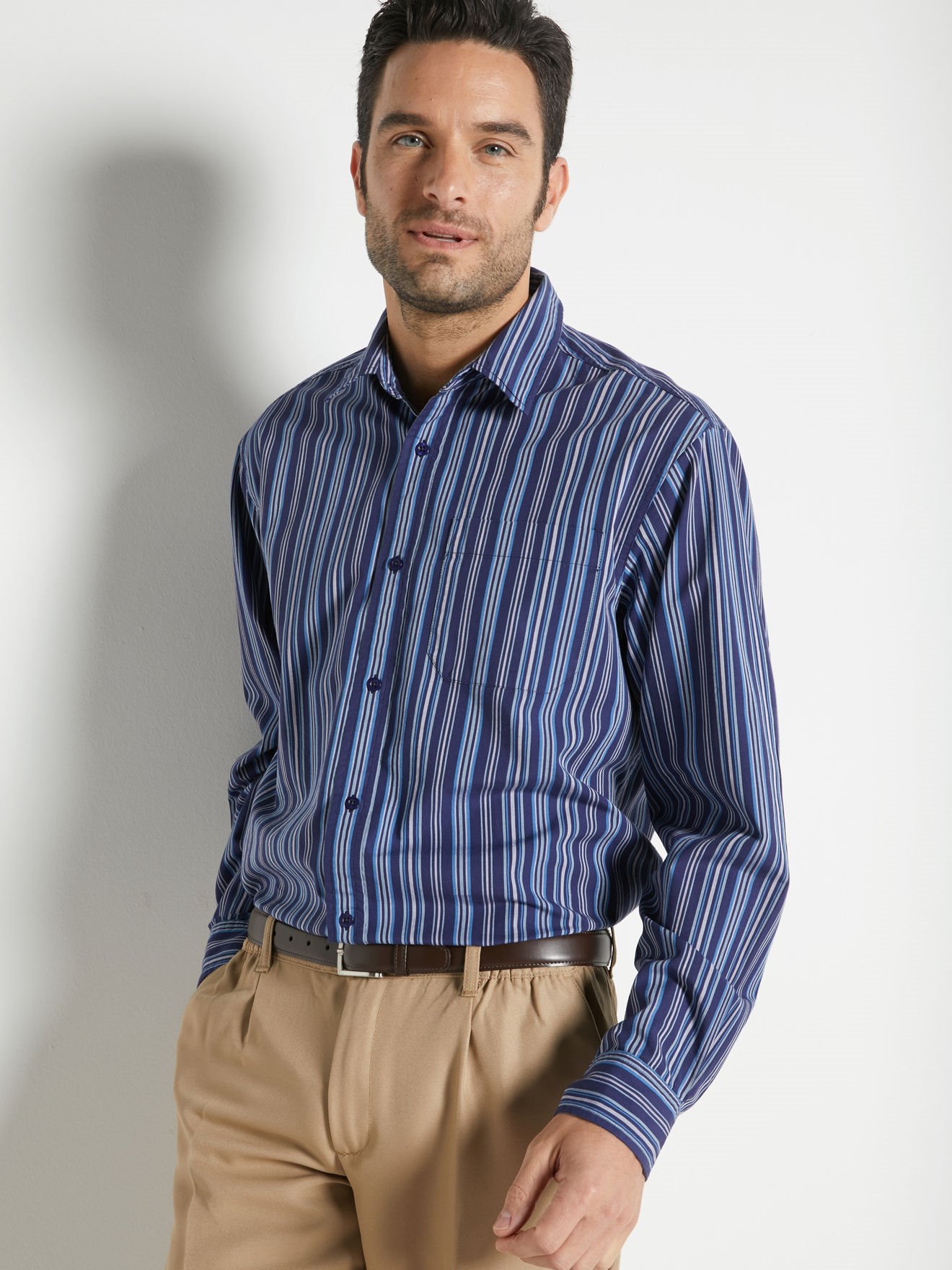 Chemise manches longues pur coton