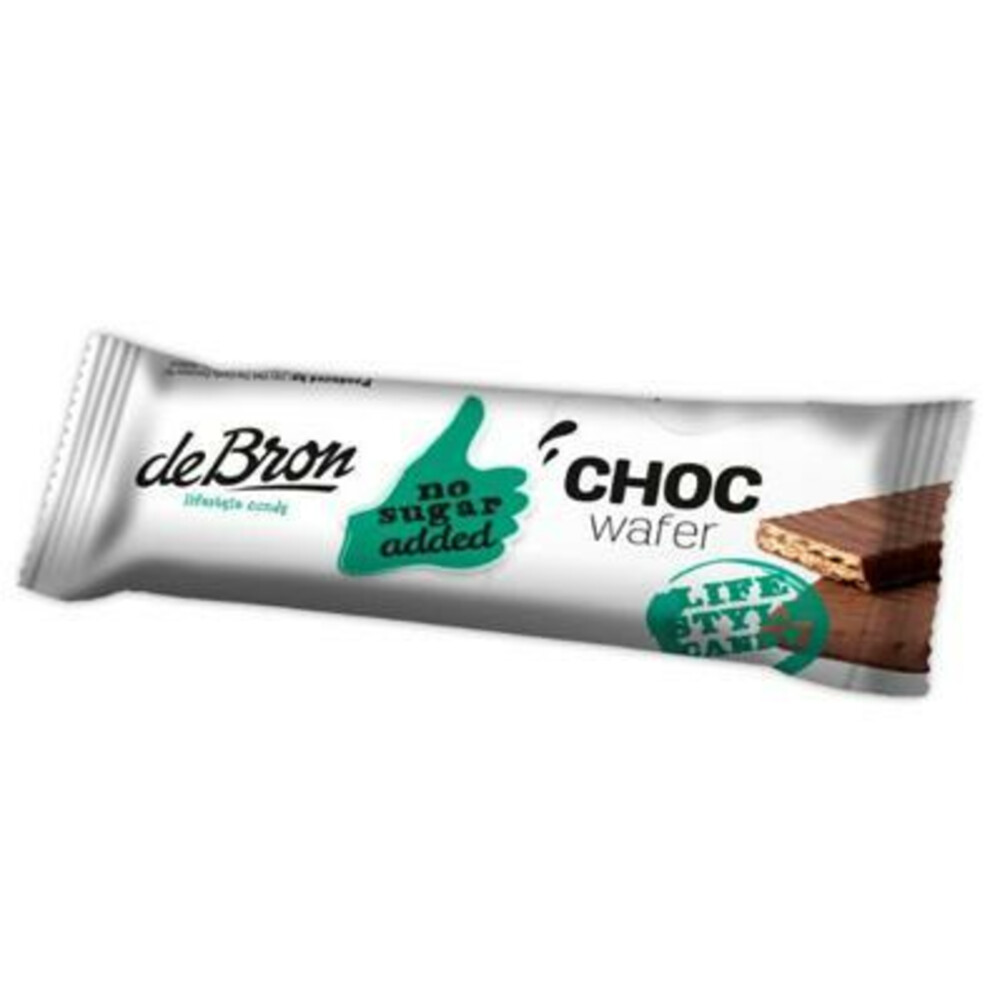 24x De bron Choc Wafer Suikervrij40 gr