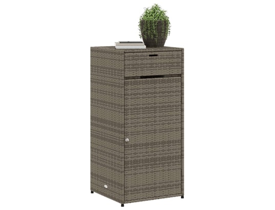 VIDAXL - Armoire de jardin Armoire de rangement de jardin gris 55x55x111 cm résine tres...