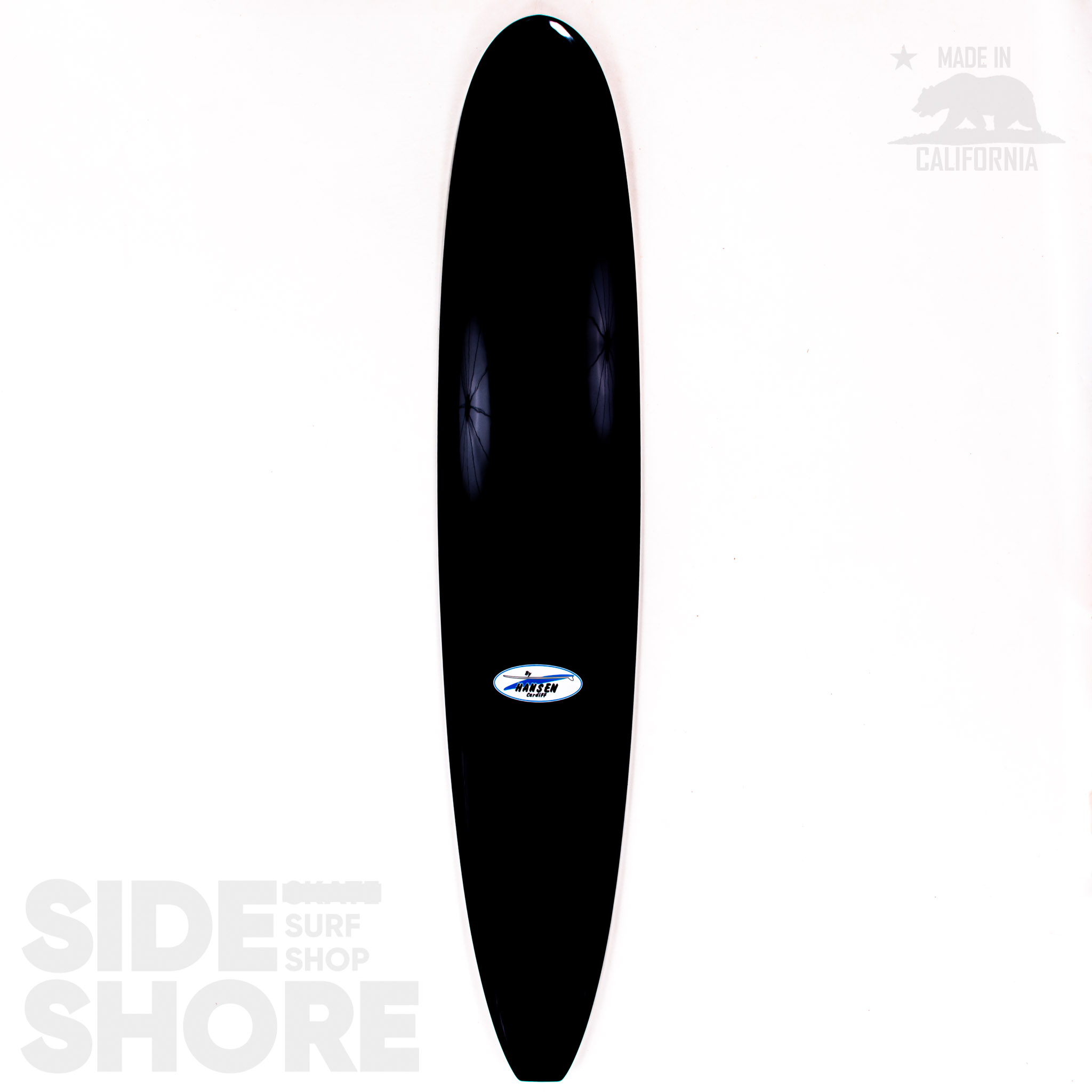 Hansen Surfboards Master - Tint Black   Polish - 9'8 x 22 7/8