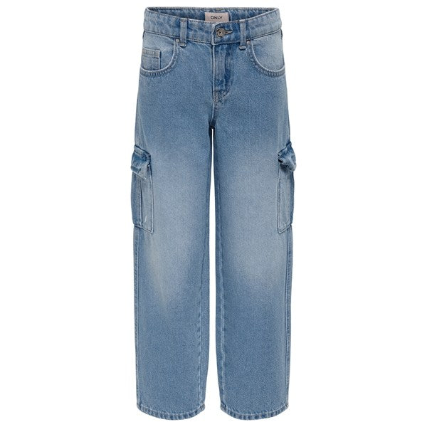 Light Blue Denim Harmony Wide Cargo Carrot Jeans Noos