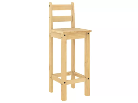Ensemble de bar 3 pcs Bois de pin massif