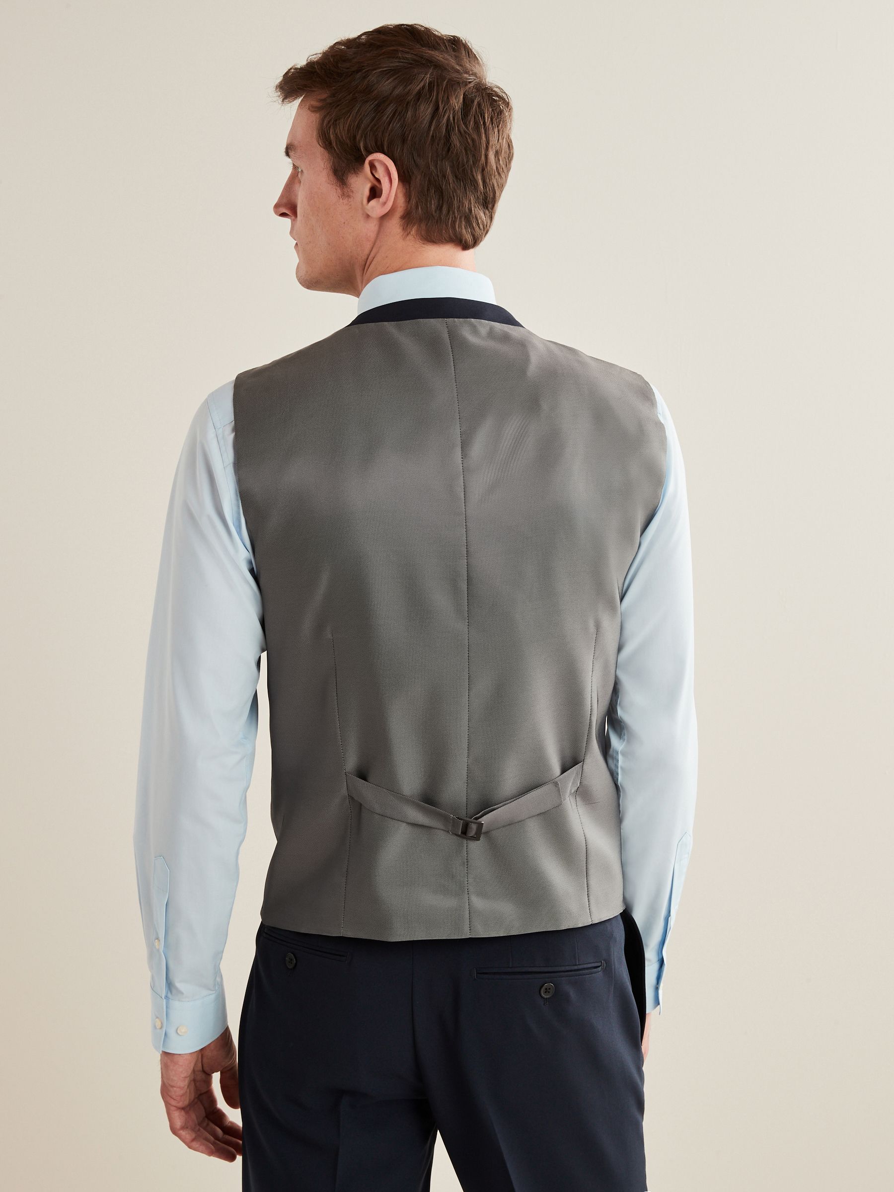 Donkerblauw - Regular fit must-have gilet