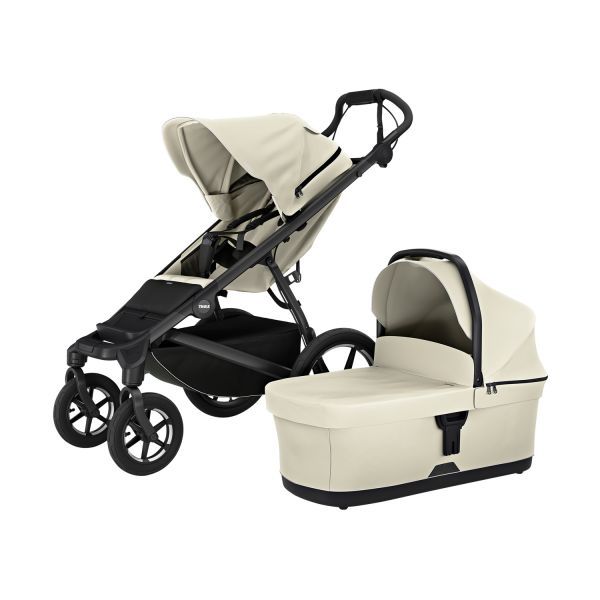 Thule Urban Glide 4 Kinderwagen 3-in-1 - Beige | Thule Maple Autostoeltje - Beige