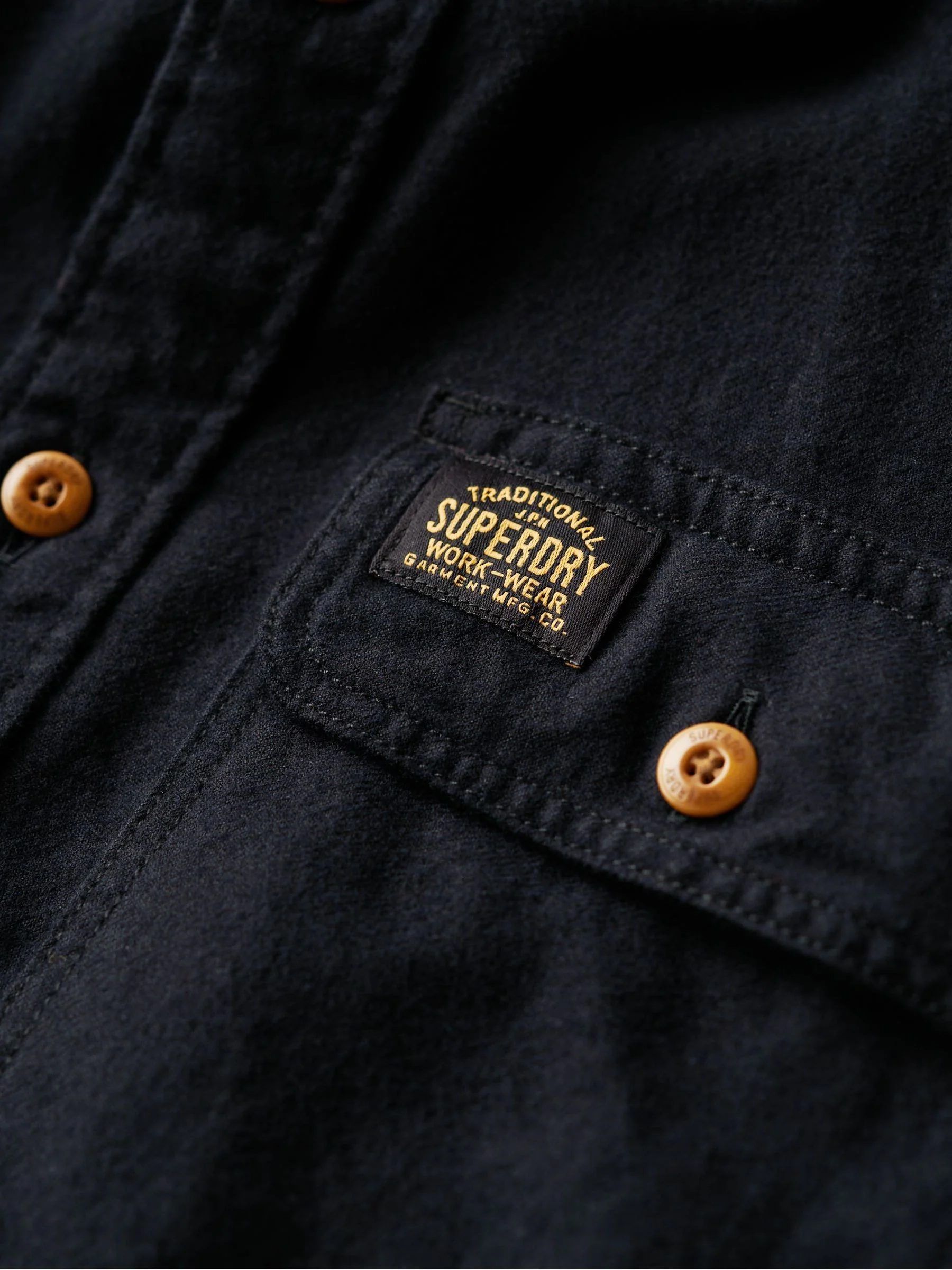 Zwart - Superdry Trailsman overhemd met relaxte pasvorm