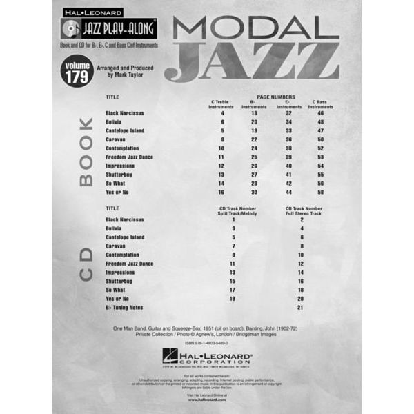 Hal Leonard Jazz Play-Along Modal Jazz