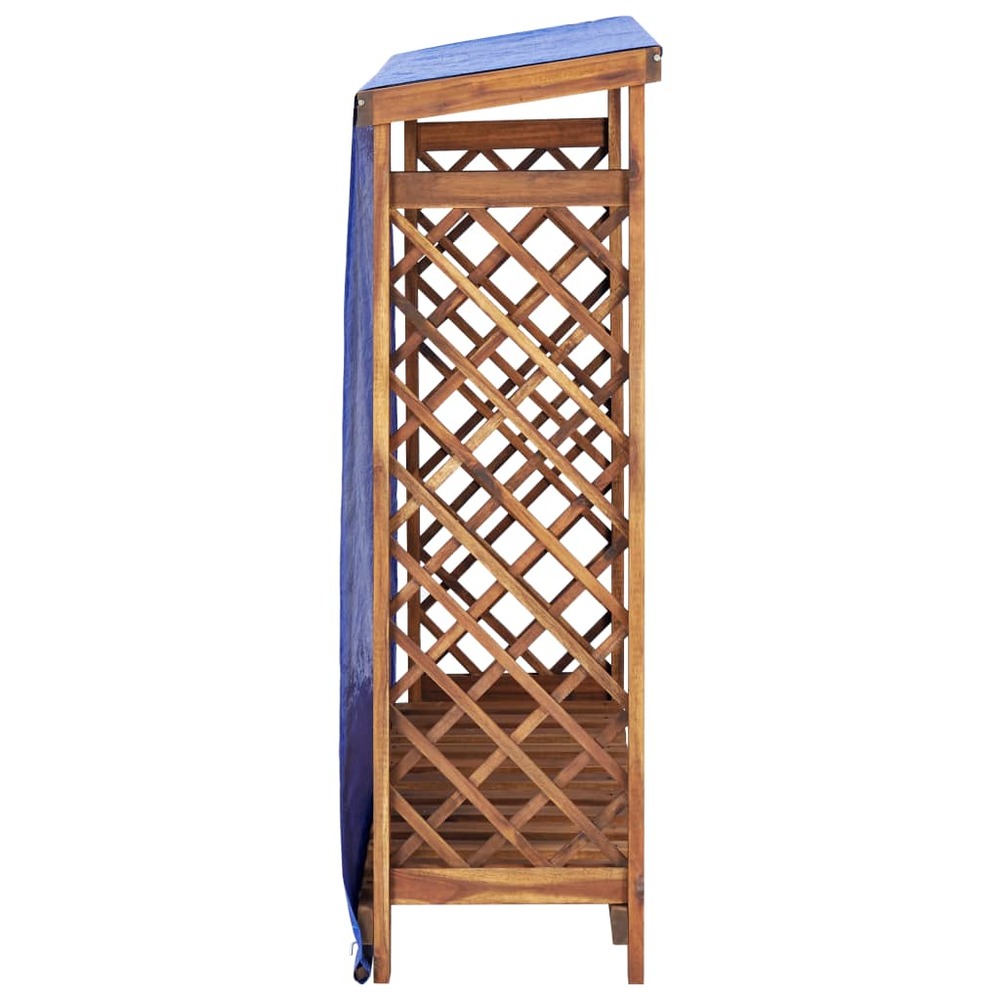 Remise à bois de chauffage 105x38x115 cm bois d'acacia solide
