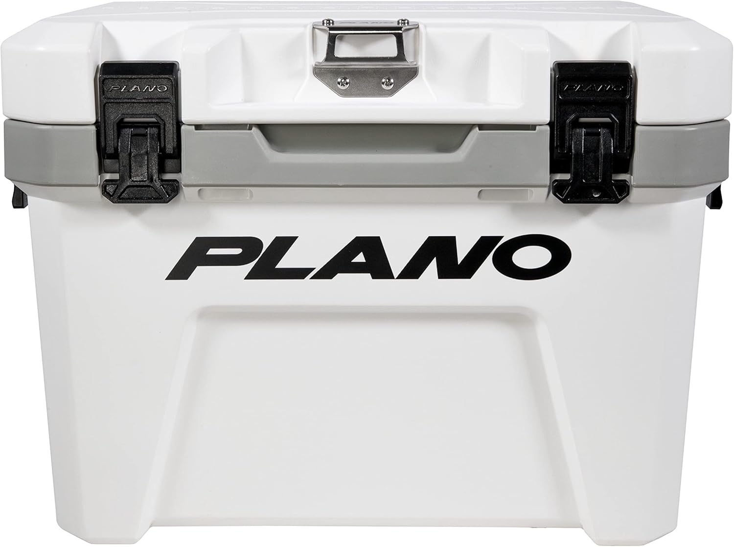 Plano Frost 21-Quart Hard Cooler, Includes Dry Basket, Small, White and Black, Durable, Insulated Ice Chest for Camping, Fishing, and Tailgating