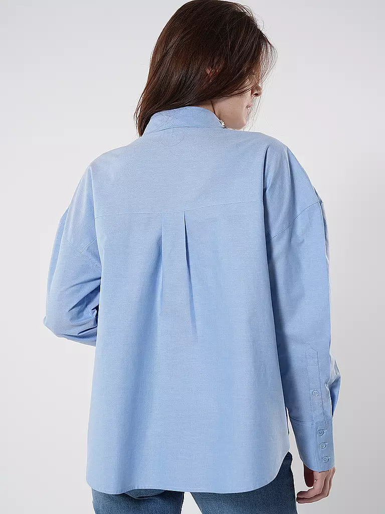 LIU JO Bluse CAMICIA RICAMATA blau