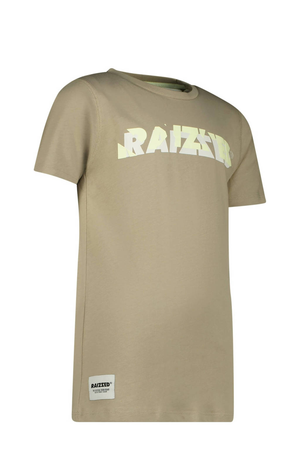 Raizzed T-shirt Augsburg met logo zand
