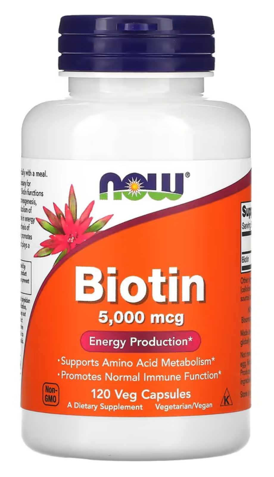 NOW Foods Biotina 5.000mcg 120 cápsulas vegetales