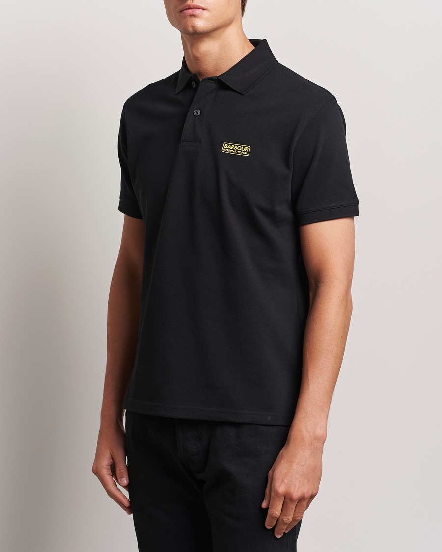 Barbour International Essential Polo Black