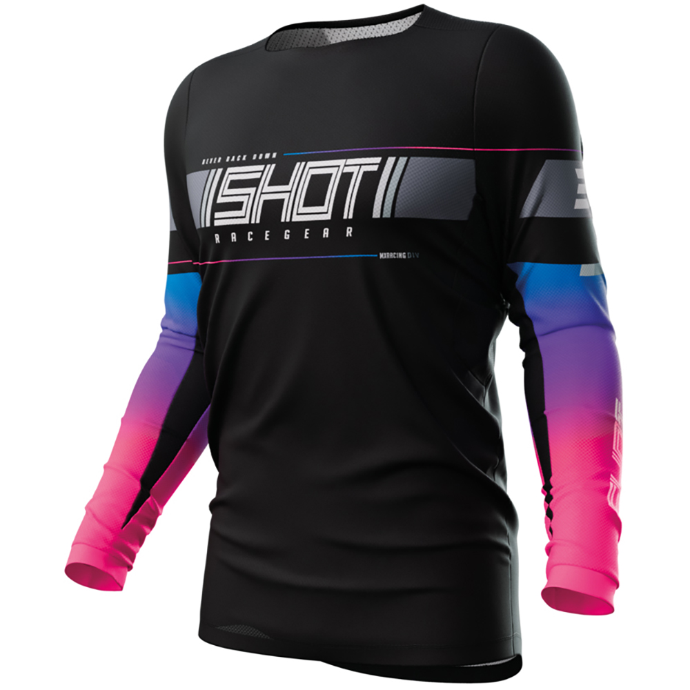 Shot - Maillot Contact Indy Noir / Rose