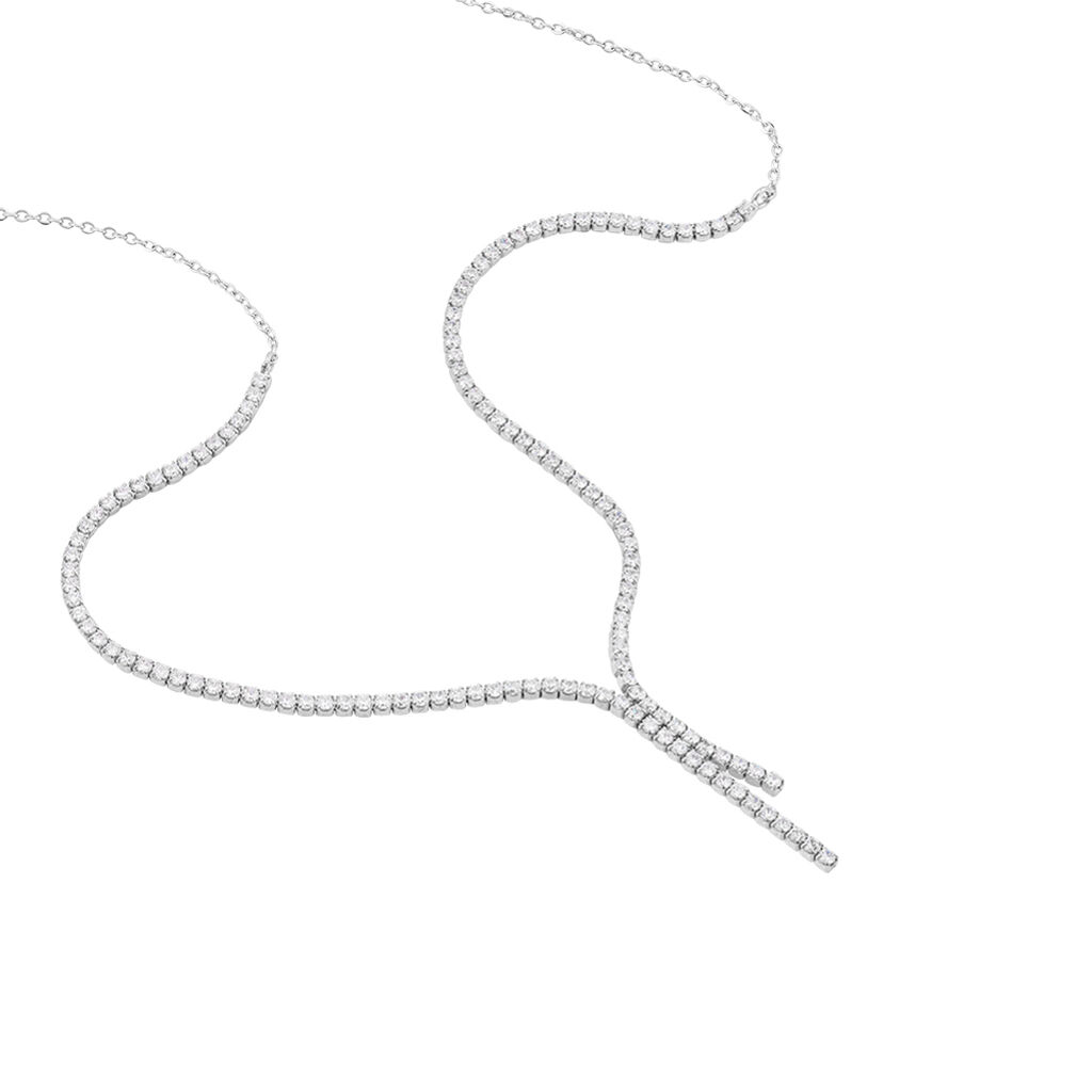 Collier Anthia Argent Blanc Oxyde De Zirconium