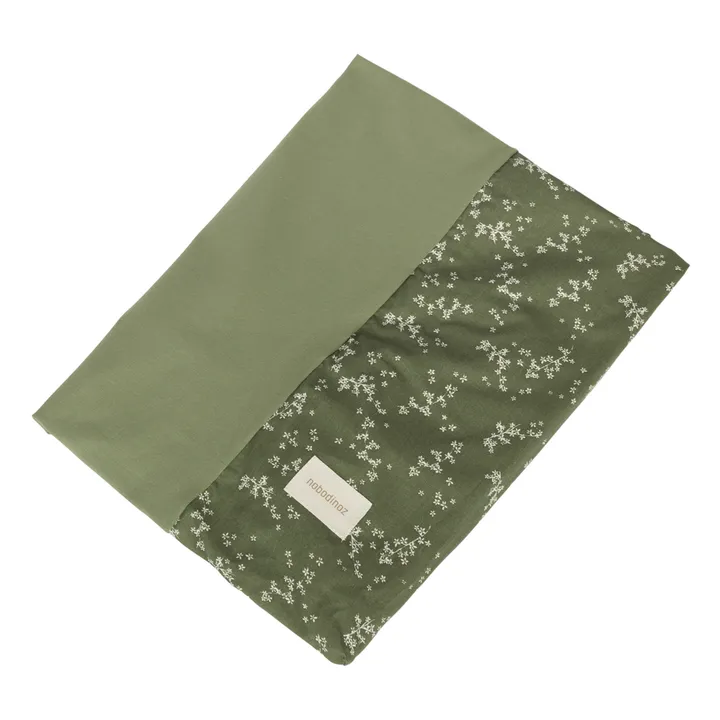 Nobodinoz Matelas à langer Stories en coton bio | Vert