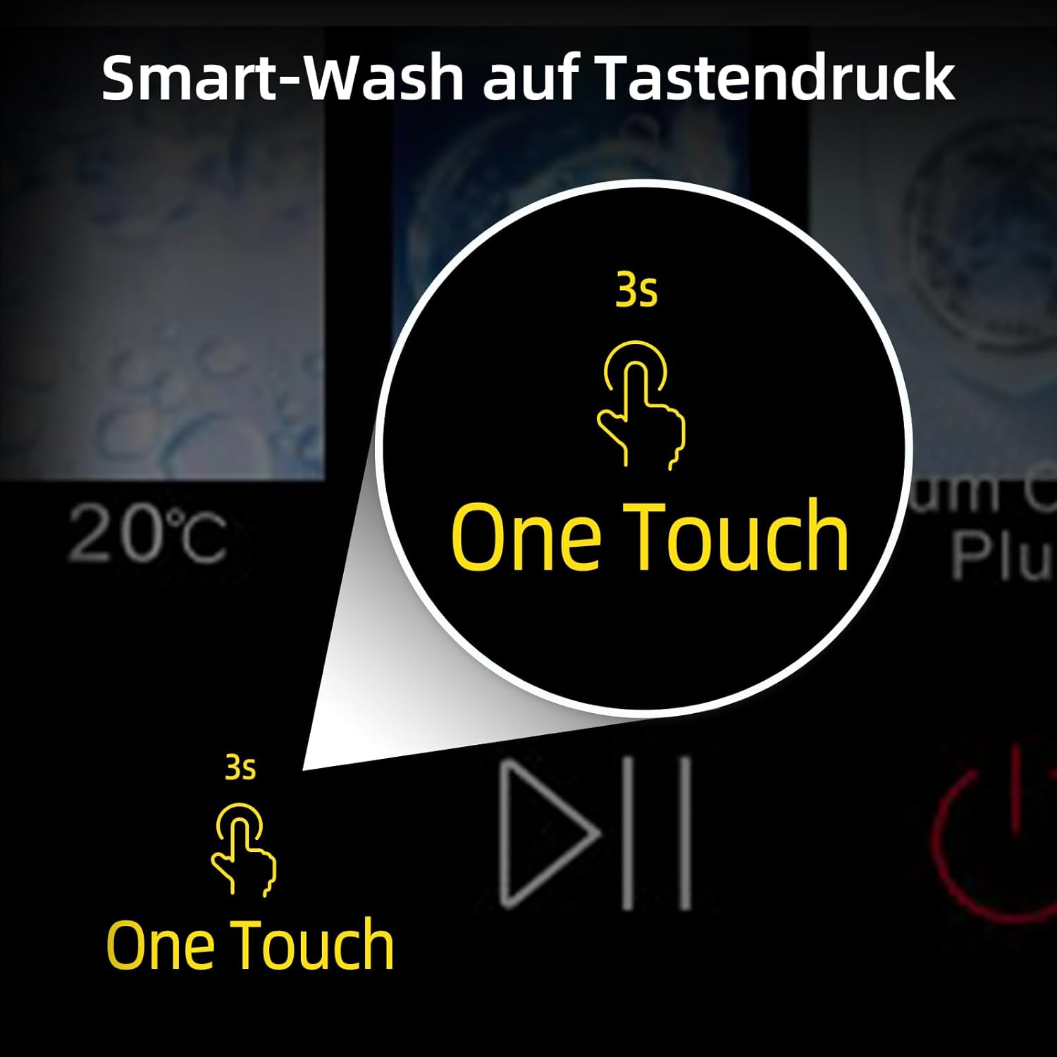 CHiQ Waschmaschine 8kg Frontlader, EEK A-10%, Touchscreen-Steuerung 12 Programme| 520mm D, 1400 U/min, 15Min Schnellwäsche, Großtrommel| Inverter Motor, Antibakterielle Türdichtung, Schwarz 2025
