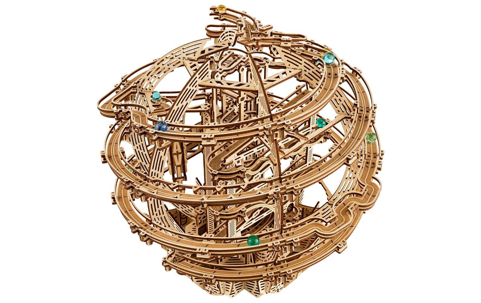Bausatz Gravity Kugelbahn<br>Elektrische Kugelbahn 3D Bausatz aus Holz